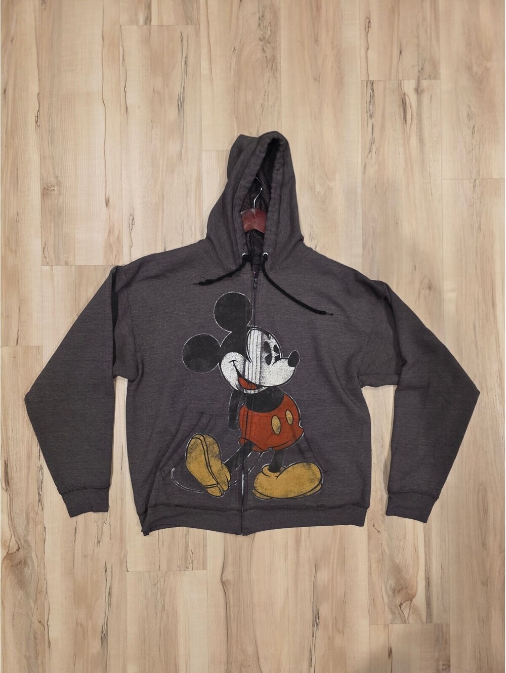 Disneyland Walt Disney World Mickey Mouse Zip-Up Hoodie Large